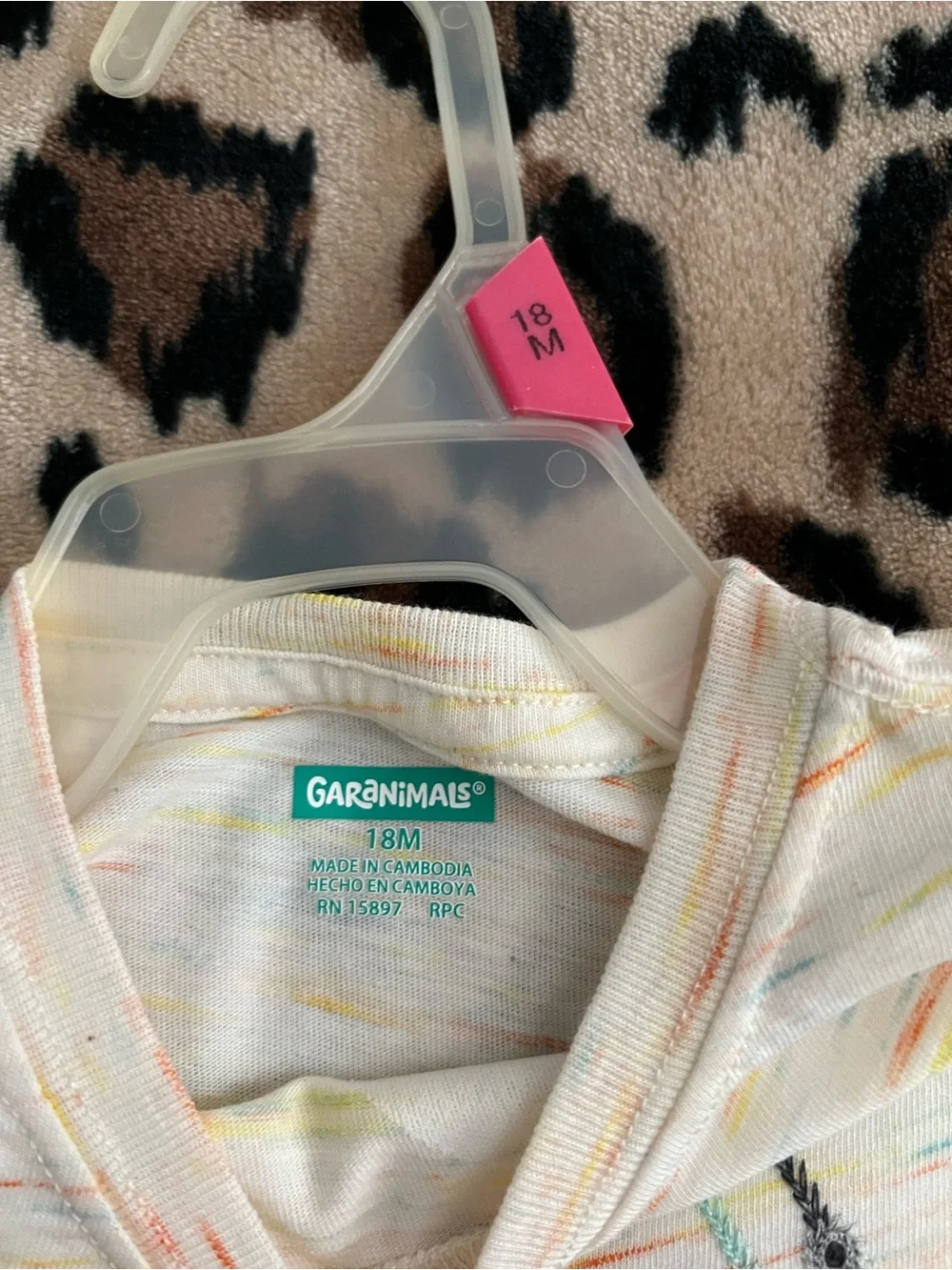 Garanimals White Short-Sleeve Tee with Teal & Orange Shark